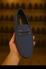 Steel Blue Bit Loafers-VL005